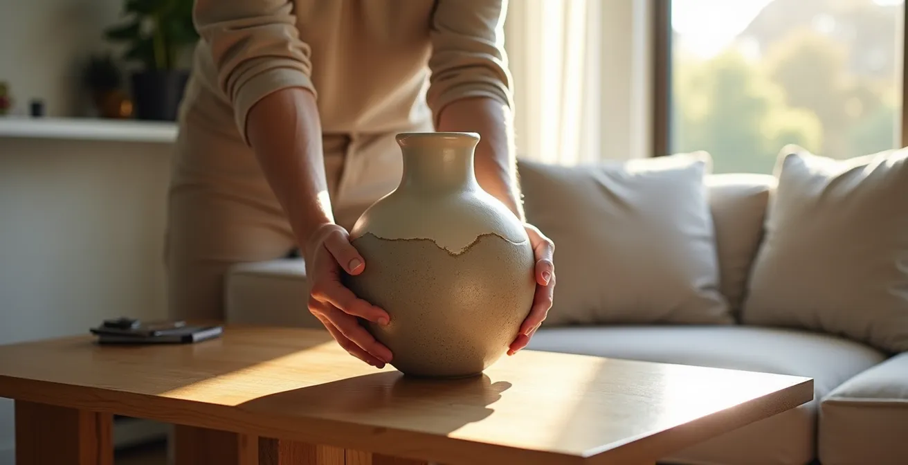 Modern living room showcasing strategic accent piece placement for budget refresh